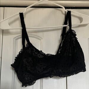 Victoria's Secret Black Sheer Lace Bra